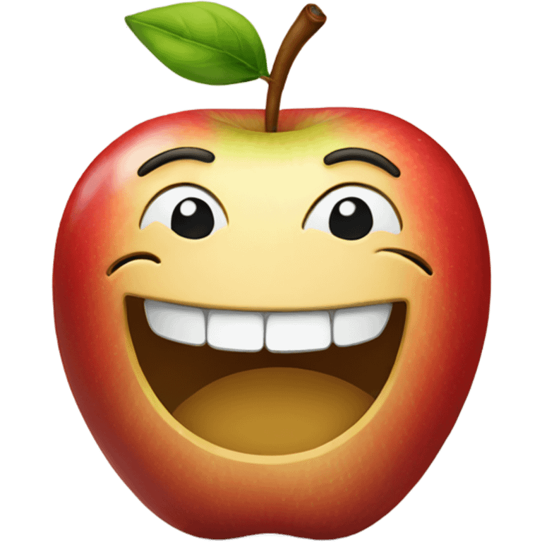 Apple smiling  emoji