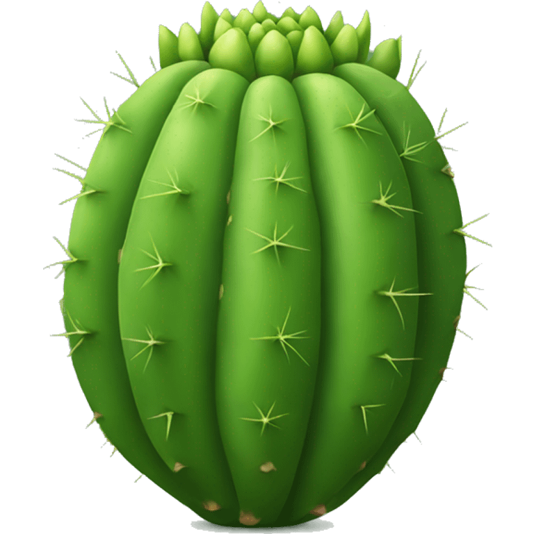 round Nopal without pot emoji