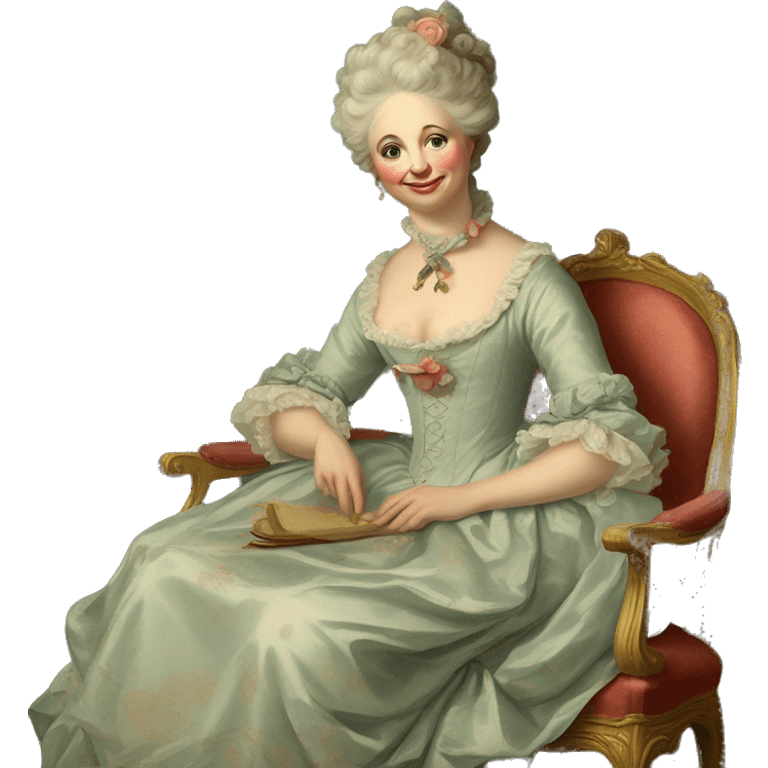 vintage rococo painting  emoji