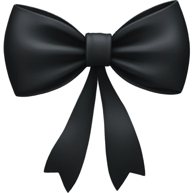 Black bow emoji