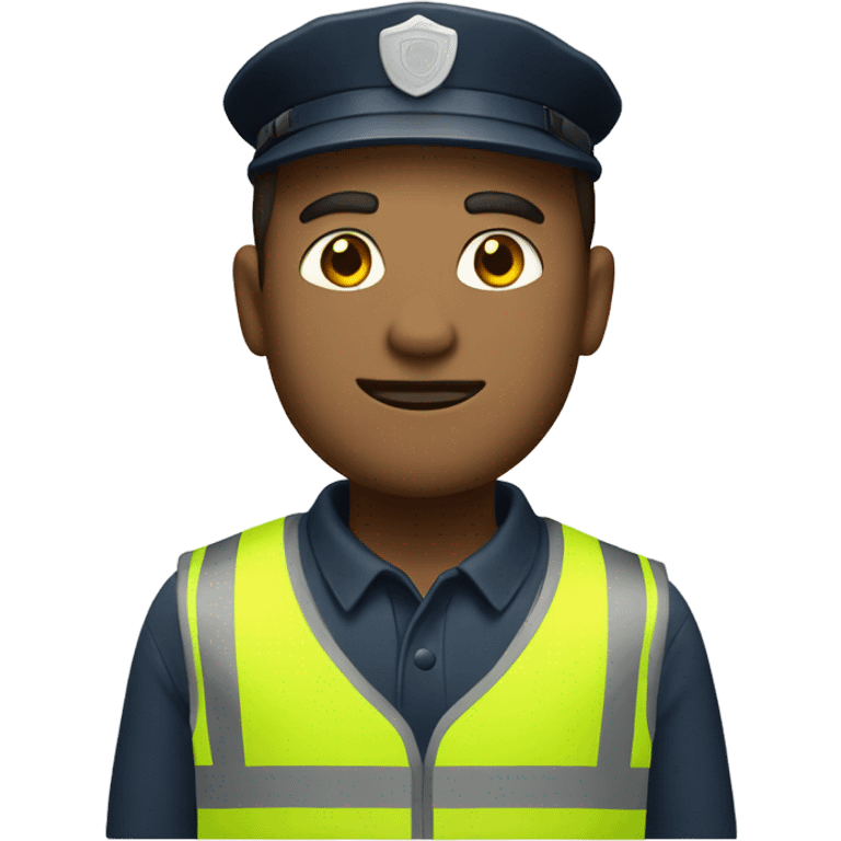 Security Guard with vest on emoji