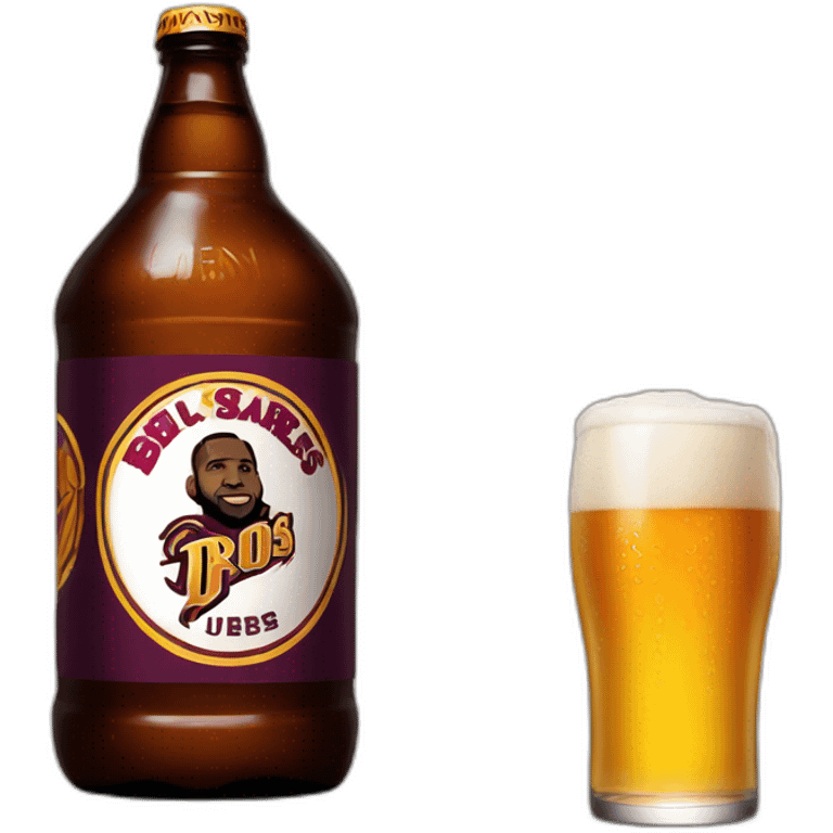 Lebron james bois une bière emoji