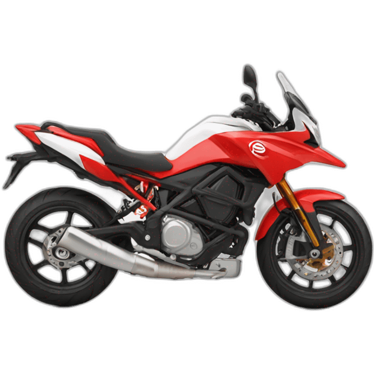 Moto super motars rouge et blanche emoji