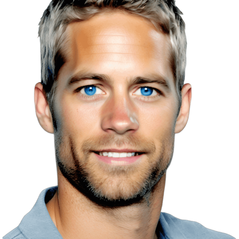 actor paul walker blue eyes with grey hair  emoji