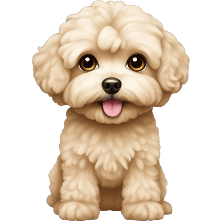 Beige maltipoo emoji