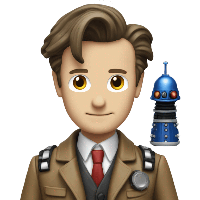 The 11th doctor with his Sonic screwdiver emoji