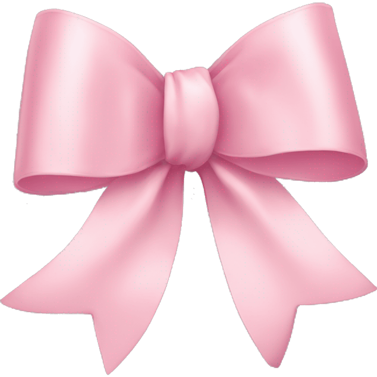 light pink ribbon bow emoji