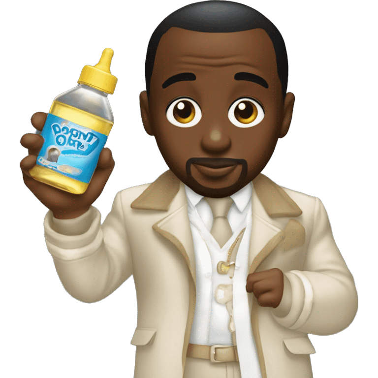 P diddy with baby oil in hand emoji