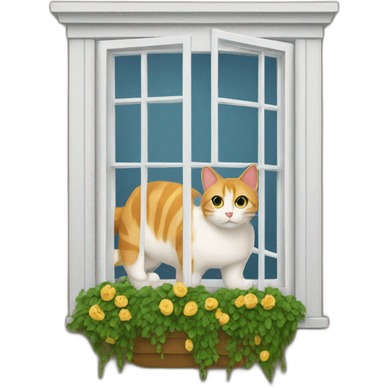 cat in window emoji