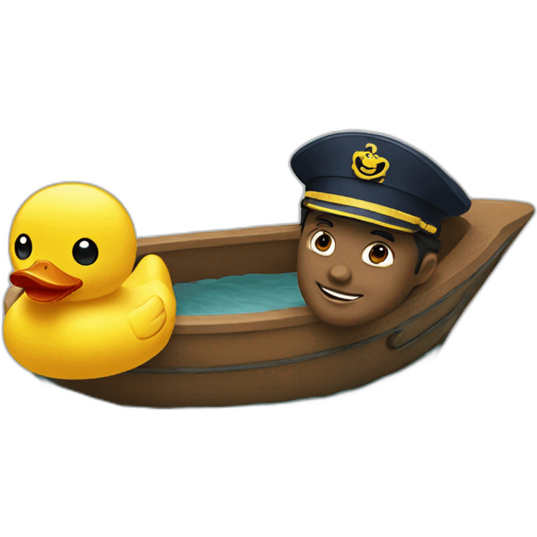 Ships captain using a rubber duck emoji