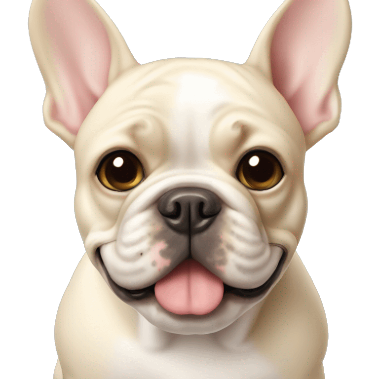 Cream French bulldog  emoji