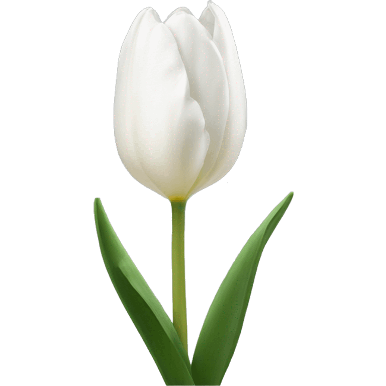 White tulipa emoji