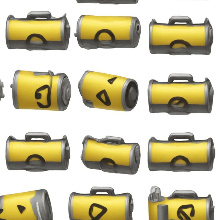 Yellow Little sad battery  emoji