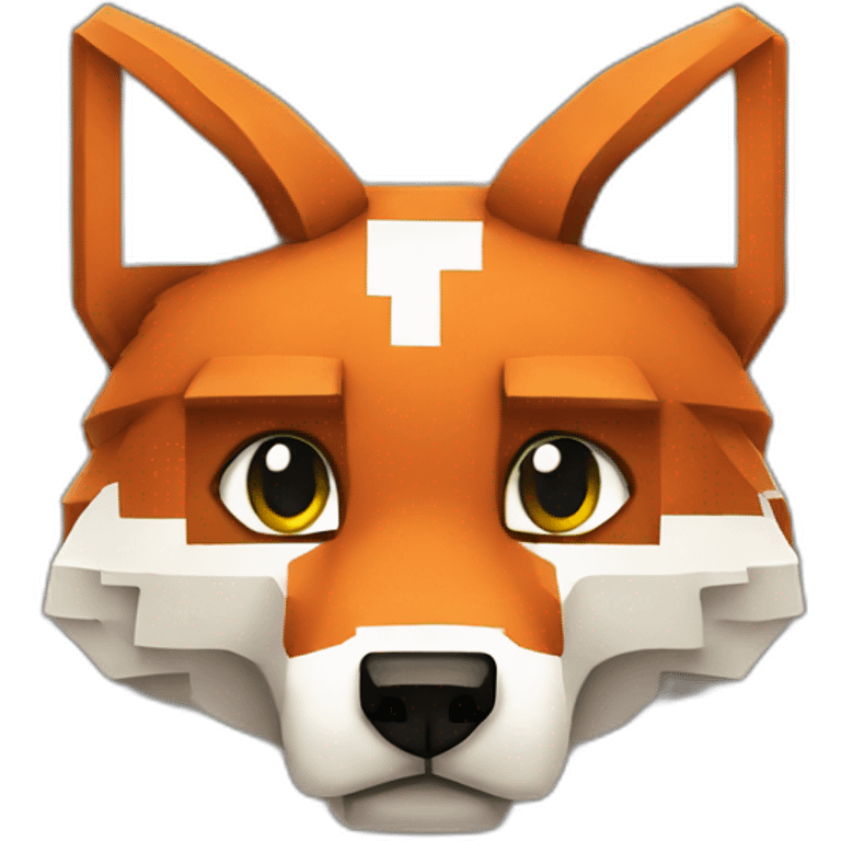 Minecraft fox emoji