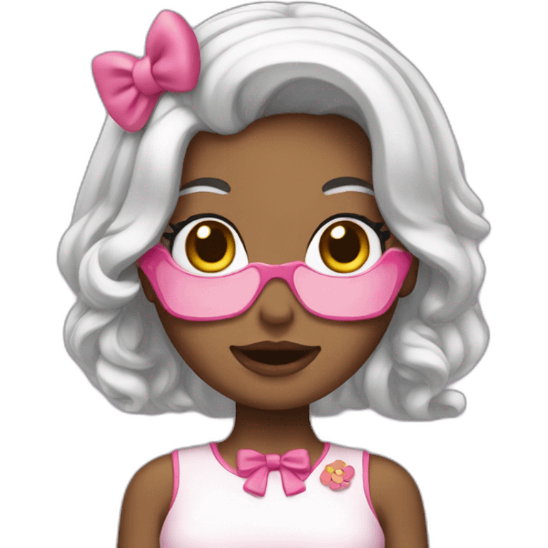 A hellokitty woman  emoji