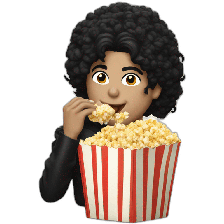 michael jackson eating popcorn emoji