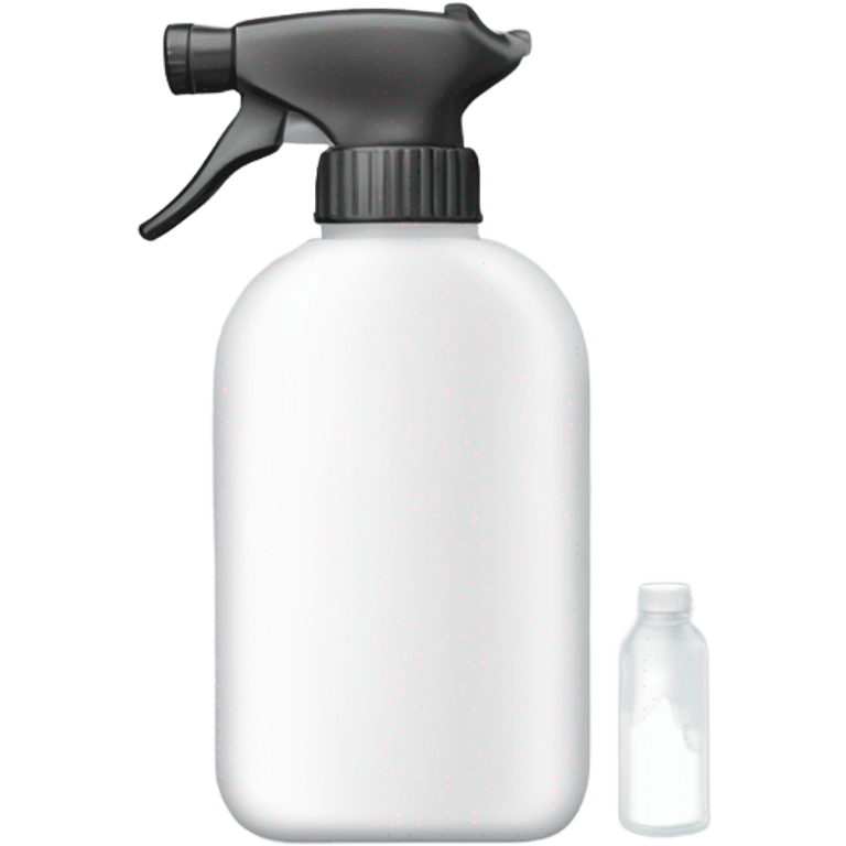 white hand sprayer with clear bottle emoji