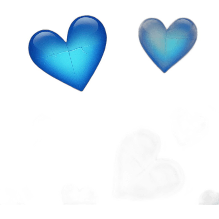 Blue broken heart emoji