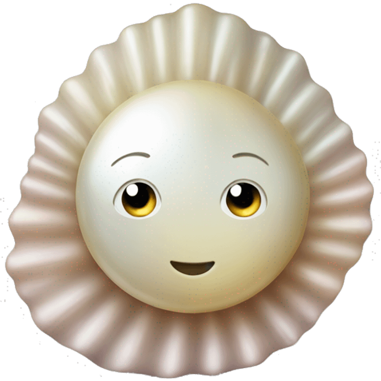 Pearl with shell emoji