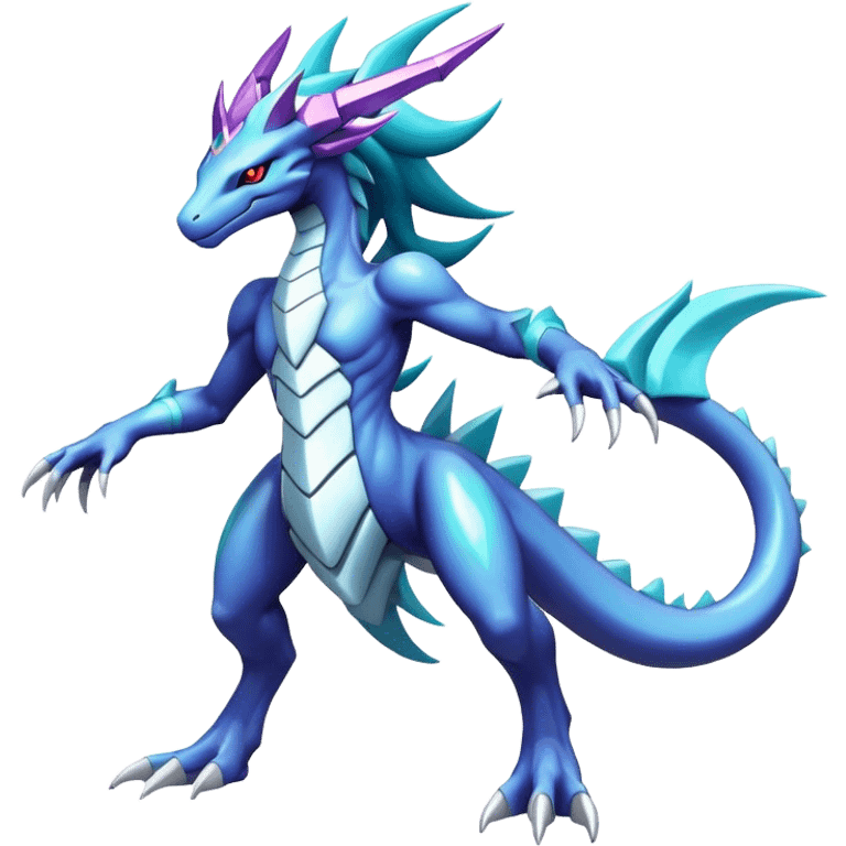  Cool Edgy Shiny Godly Ethereal Digimon-Suicune-Dialga-Reptile full body emoji