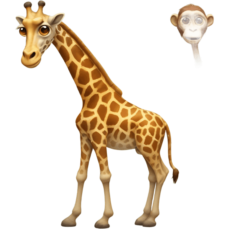 monkey mixed with a giraffe emoji