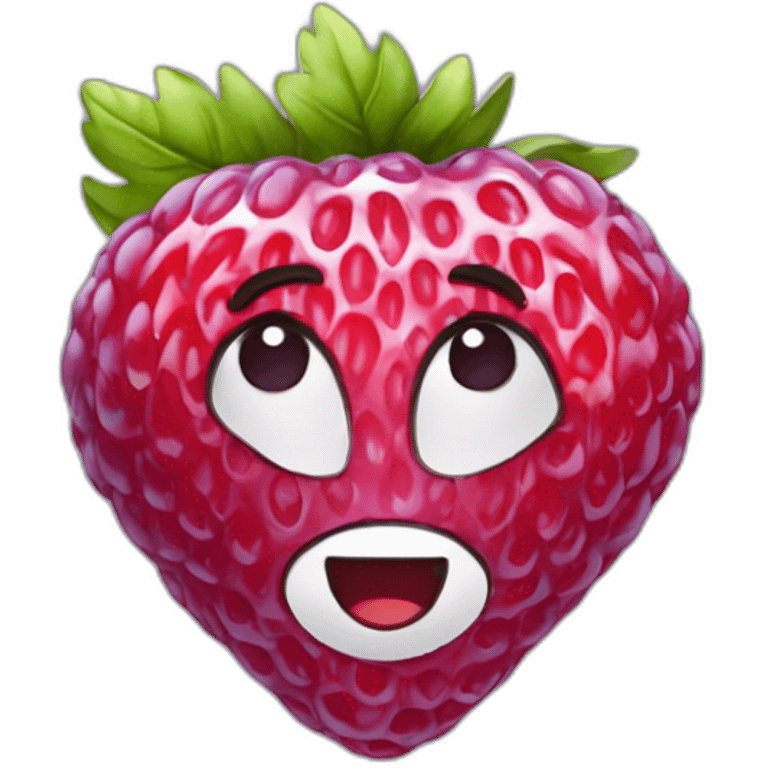 Fraise framboise myrtille emoji