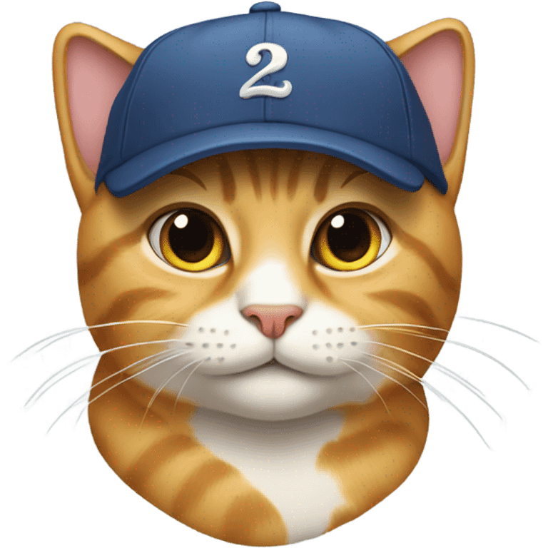 Cat wearing cap emoji