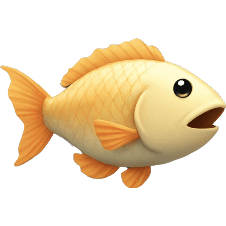 Fish on train emoji