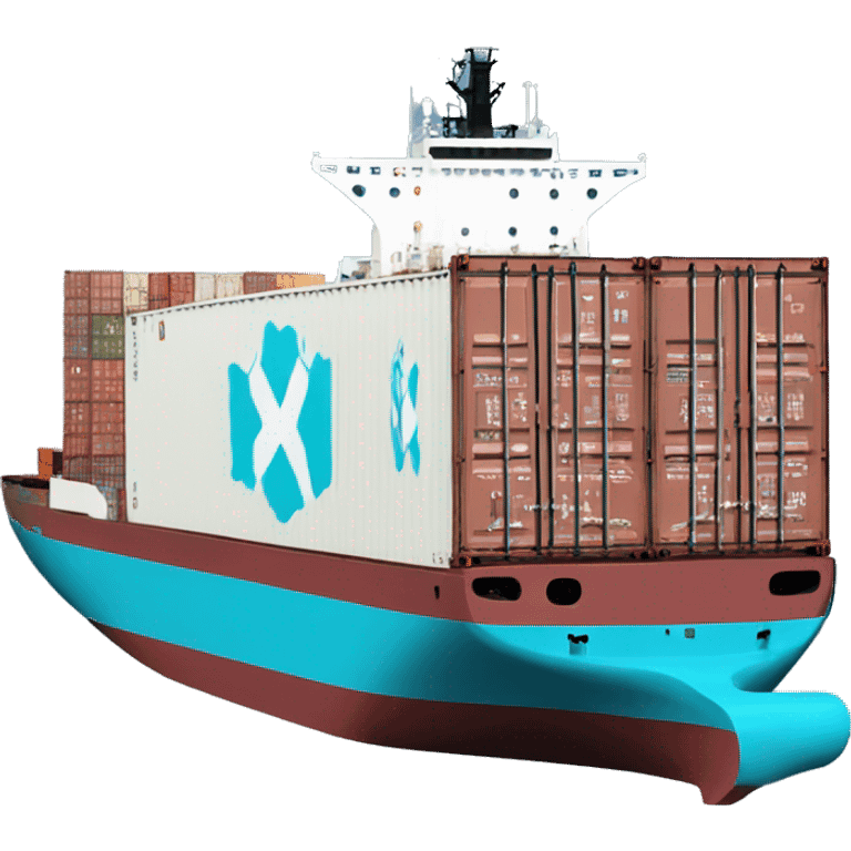 Maersk container ship emoji