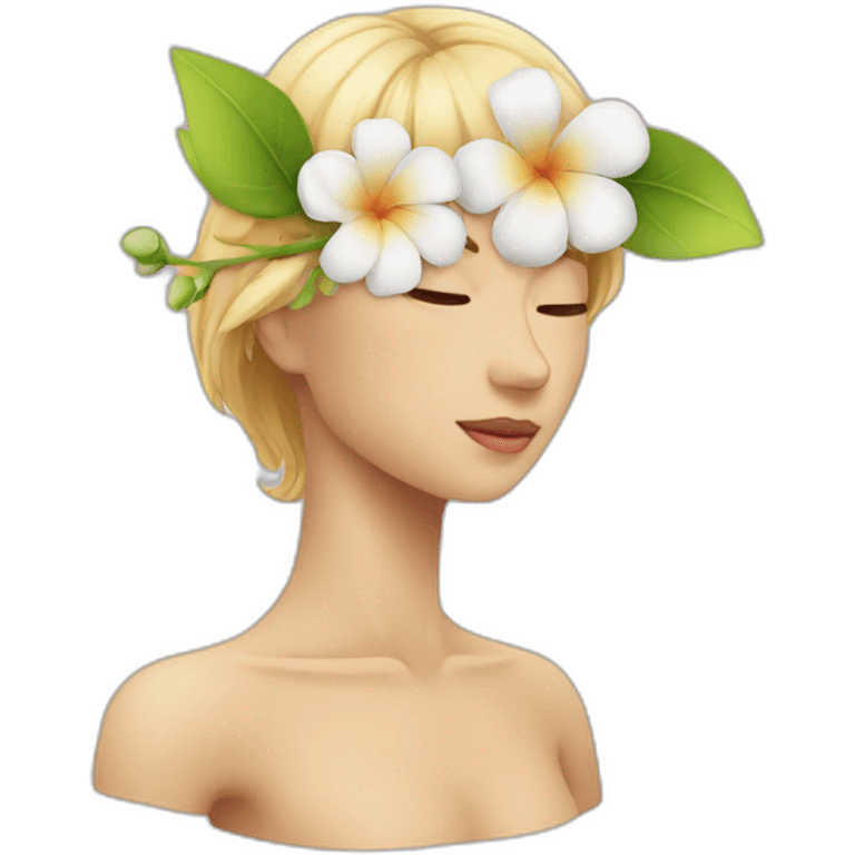 Neck arc with flower emoji