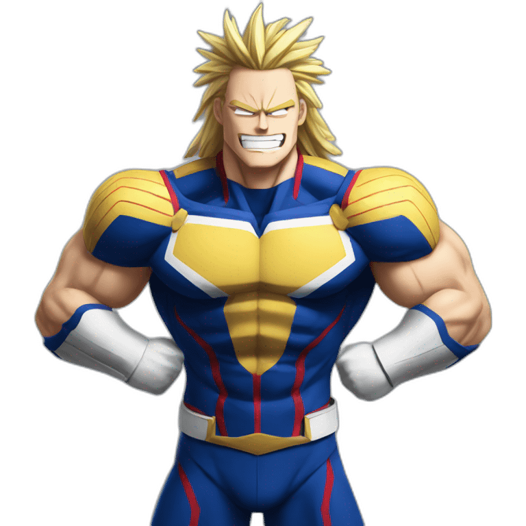 All might hero motivated emoji