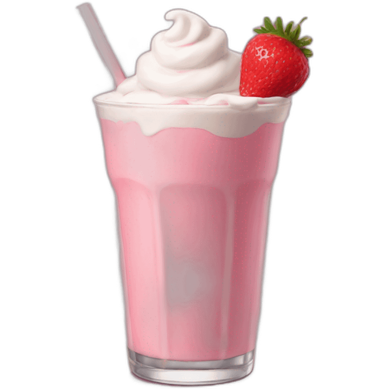 Strawberry milkshake  emoji