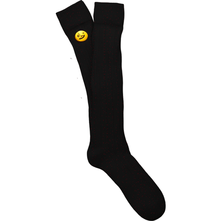  Plain Black over knee socks emoji