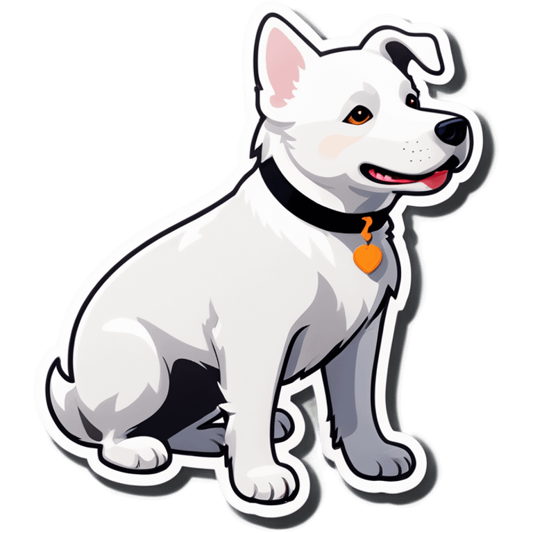 White dog emoji