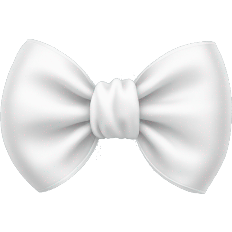 A cute White Bow emoji