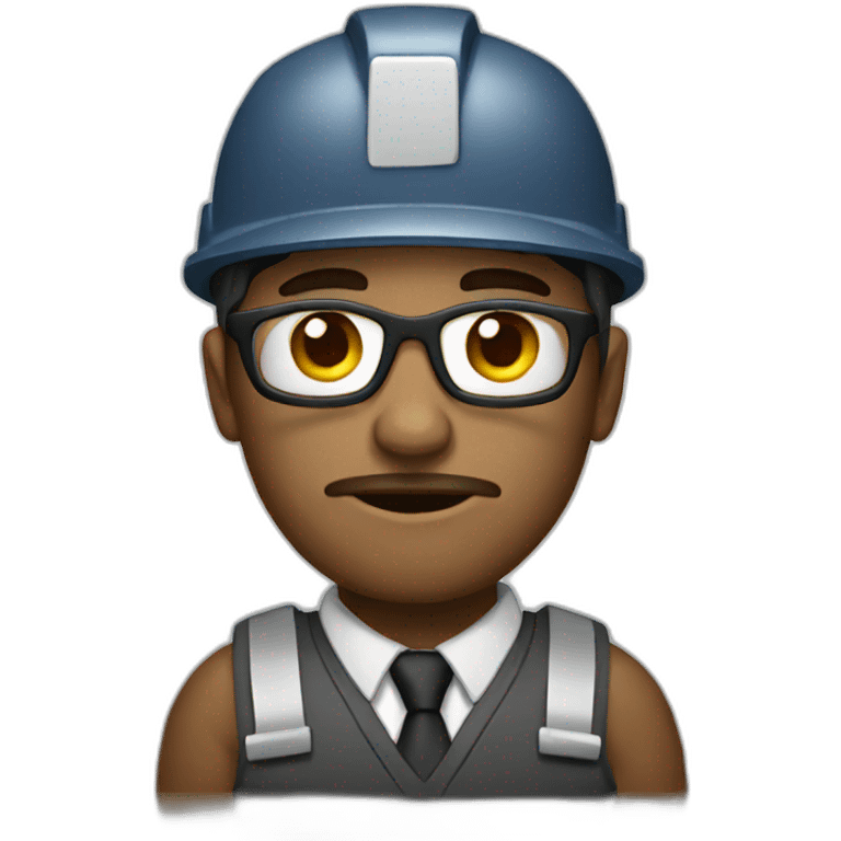 serious worker emoji