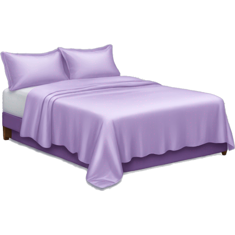 Light purple silk bed emoji