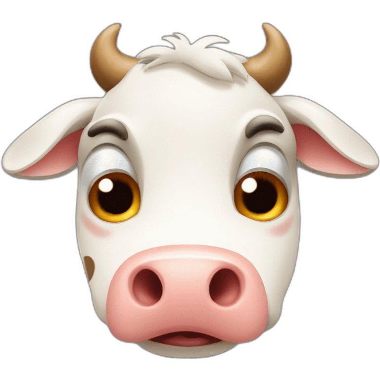 shocked cow emoji