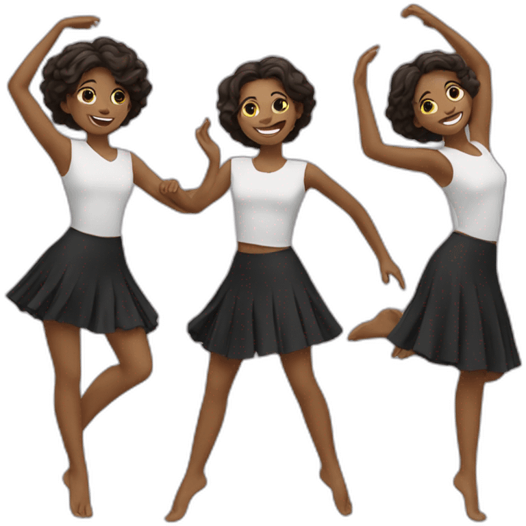 Danse entre filles emoji