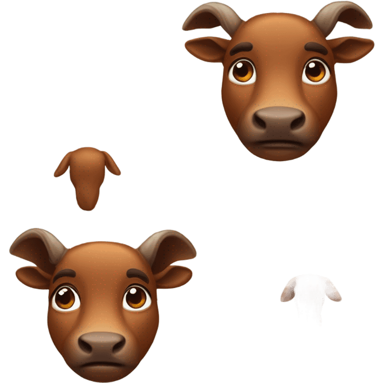 Veau tout marron  emoji