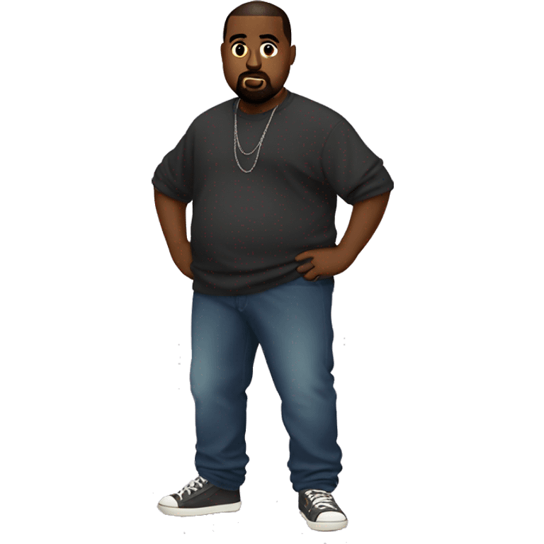 Kanye with a fat tummy  emoji