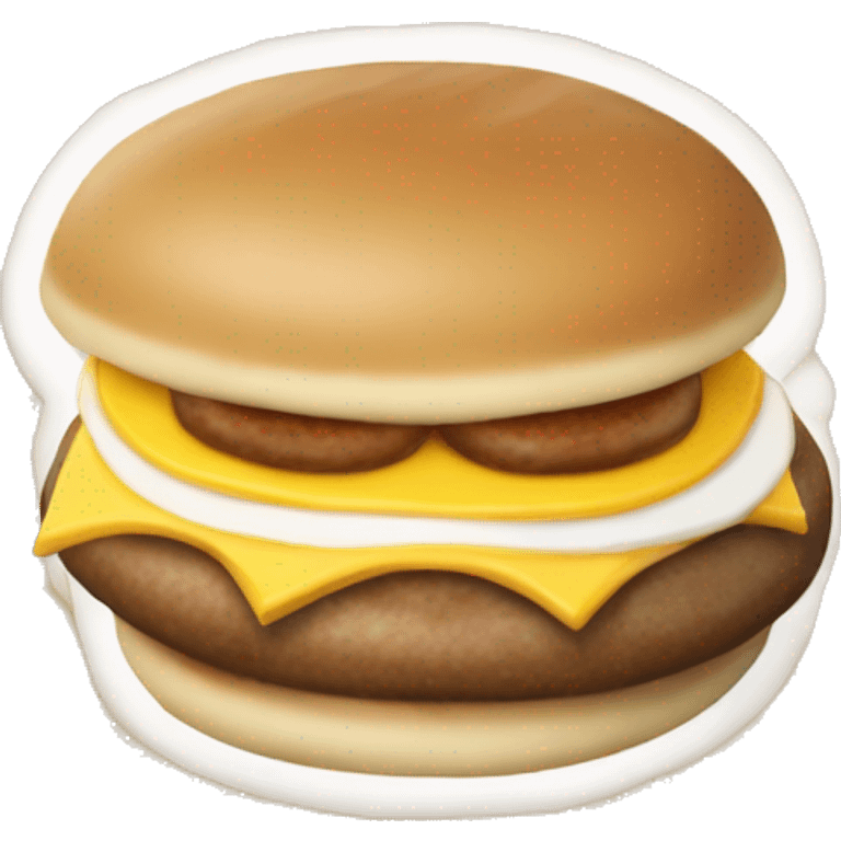 mcdonalds sausage egg and cheese McMuffin emoji