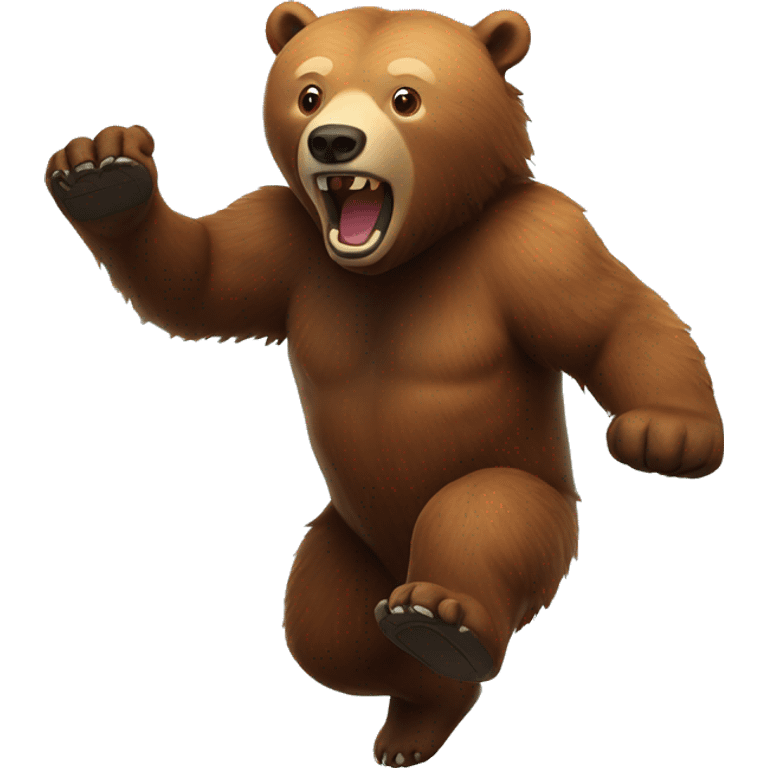 Kodiak Bear Jumping emoji