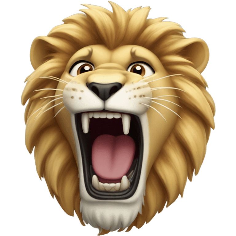 Lion roaring emoji