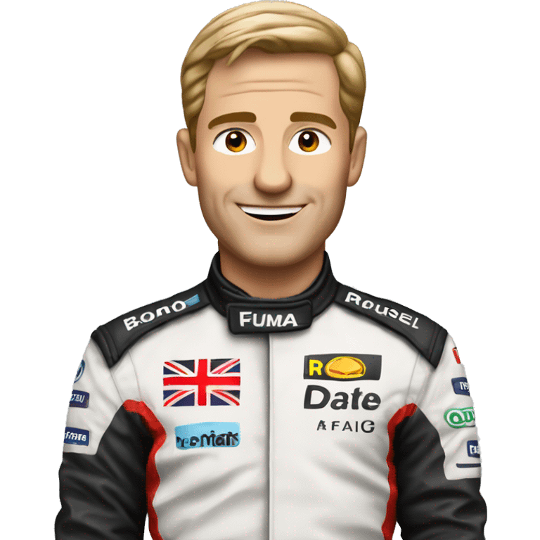 a George Russel F1 Driver emoji in his Mercedes race suit  emoji