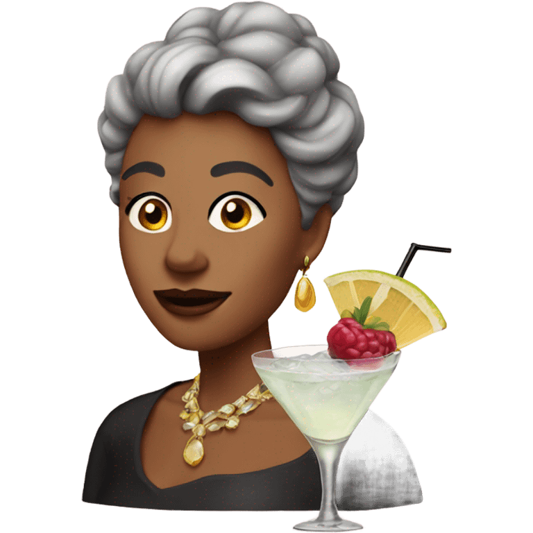 Cocktail queen emoji