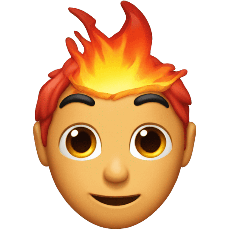 Corazón Roto rodeado de fuego emoji