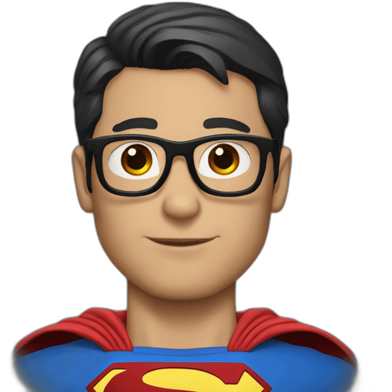 superman with glasses emoji