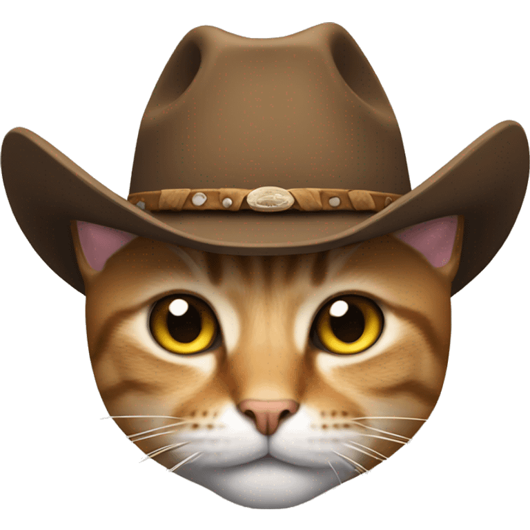 cat with a cowboy hat  emoji