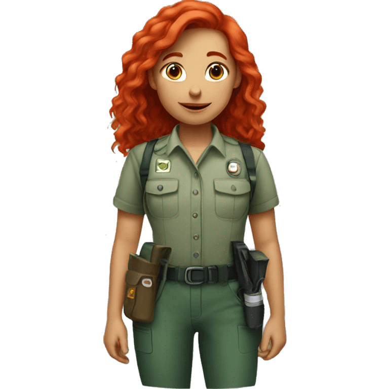 girl with red hair who is a zookeeper  emoji